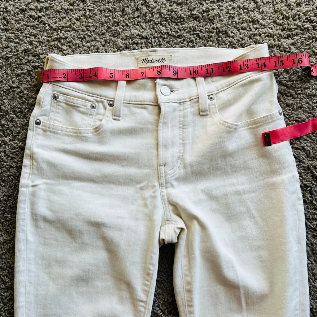 Madewell Women's White Skinny Jeans - Image 9