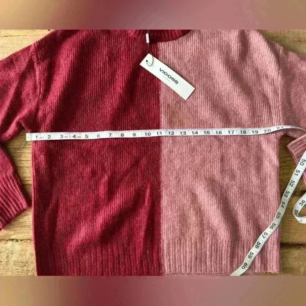 Vigoss NWT  Block Crew Neck Sweater ~ Very Soft! ~ Medium - Image 3