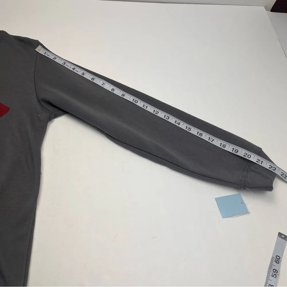 The Rolling Stones Christmas Womens Size Medium Grey Gray Sweatshirt Holiday NEW - Image 9