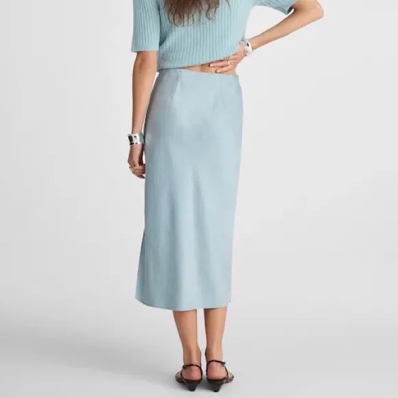 Madewell Satin Midi Slip Skirt - Image 3
