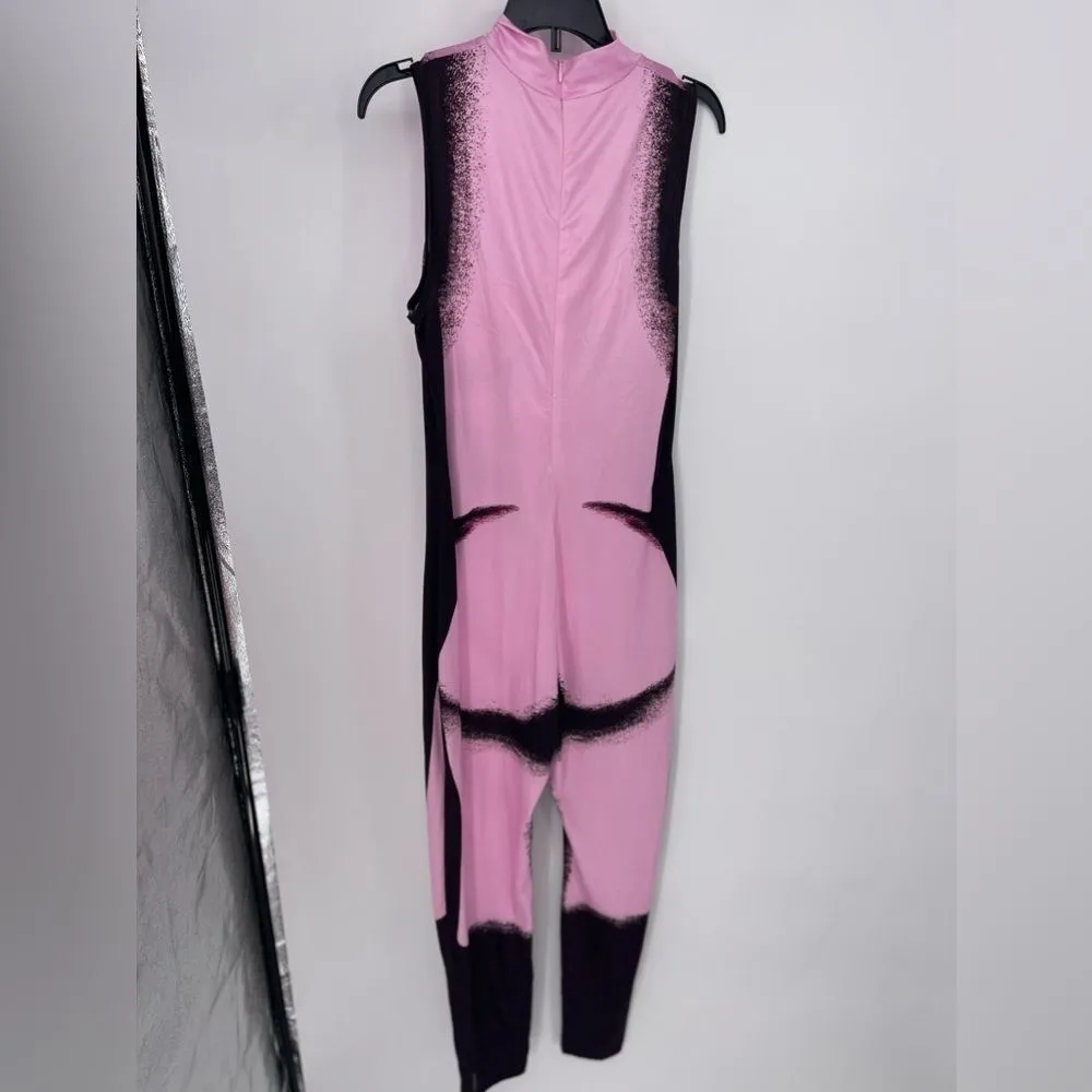 Pink‎ and black, bodysuit new size medium Pink - Image 4