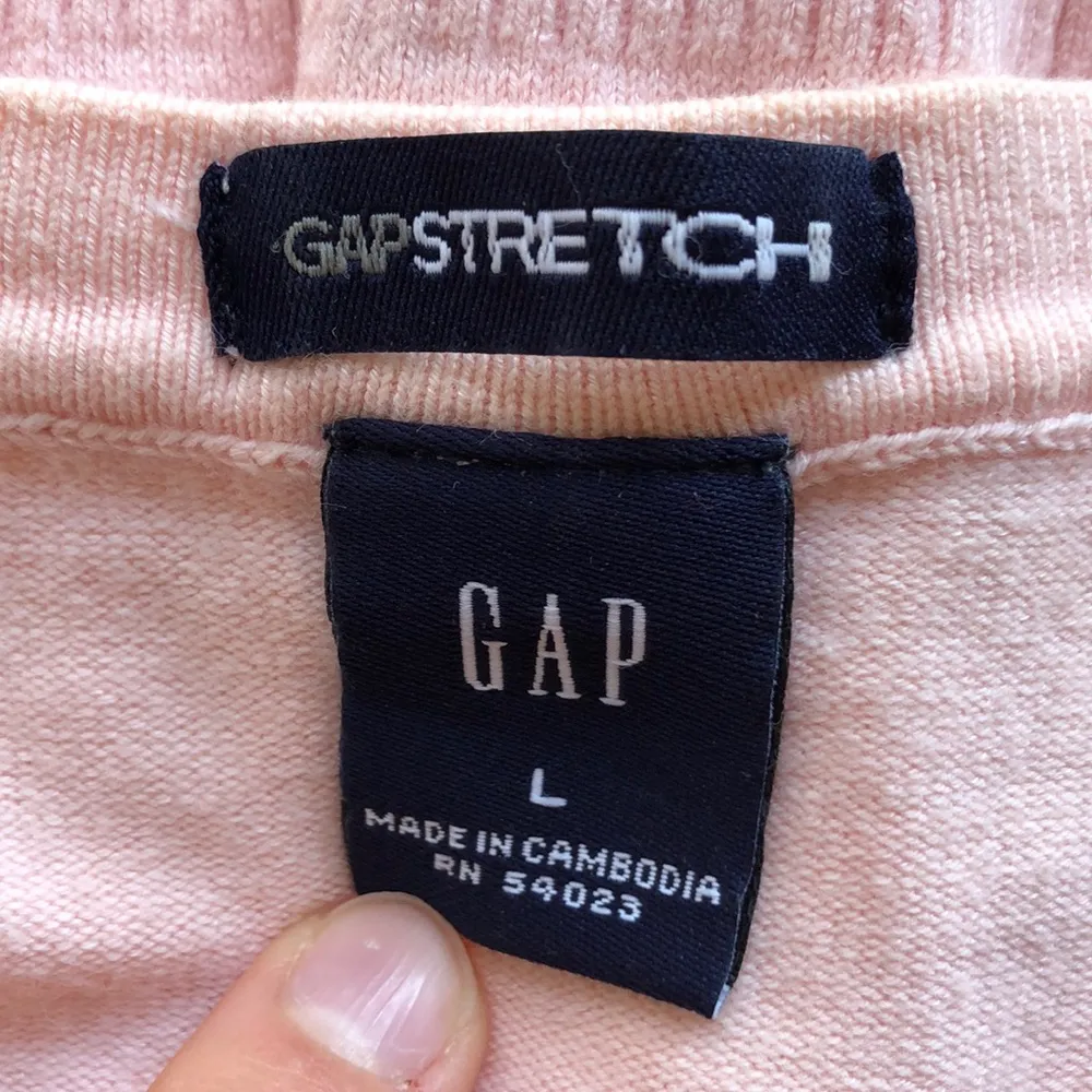 GAP Pink Two-Tone Button Down Sweater - Image 3