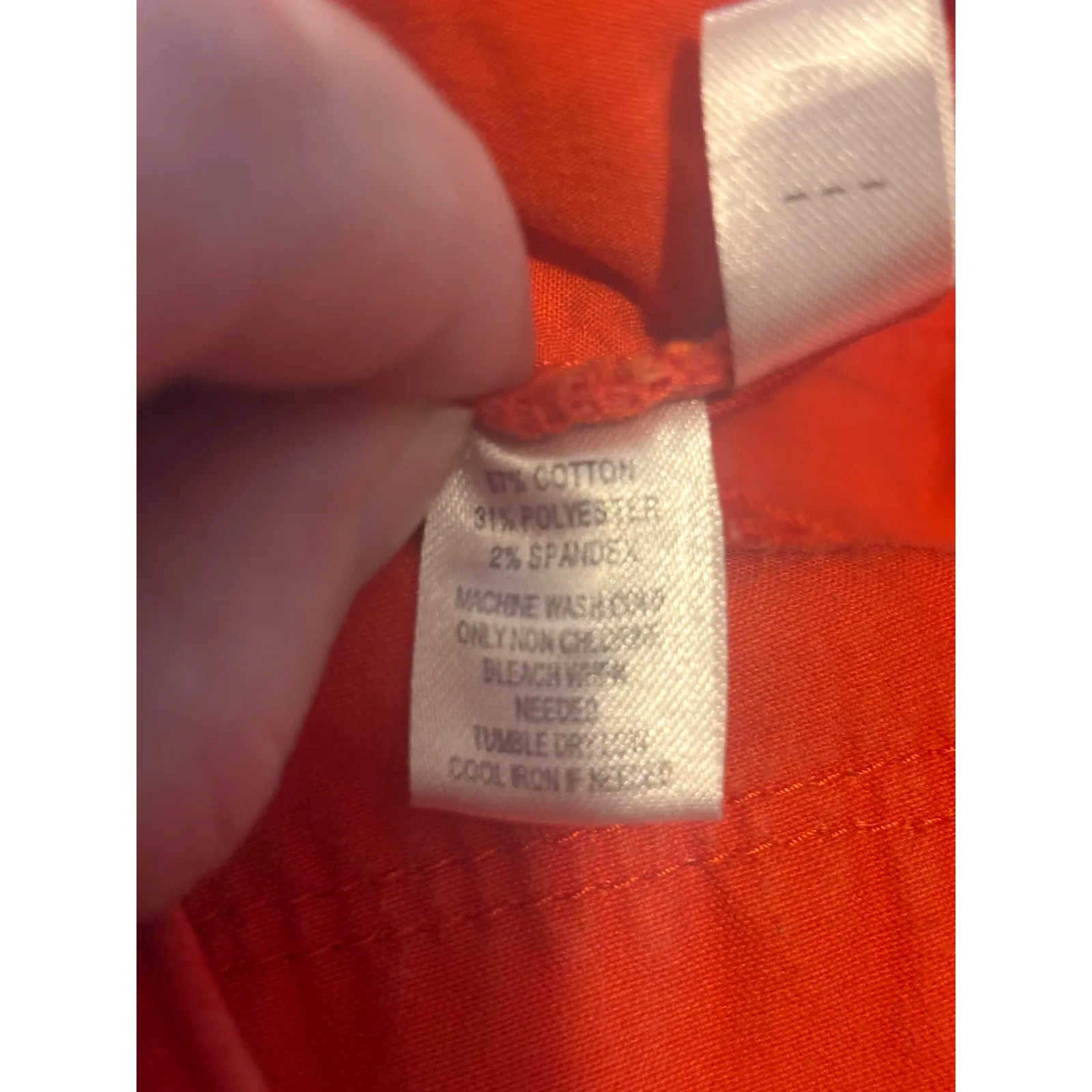 LOFT Modern Straight Orange Corduroy Straight Leg Pants Fall Autumn Size 26/2 - Image 6