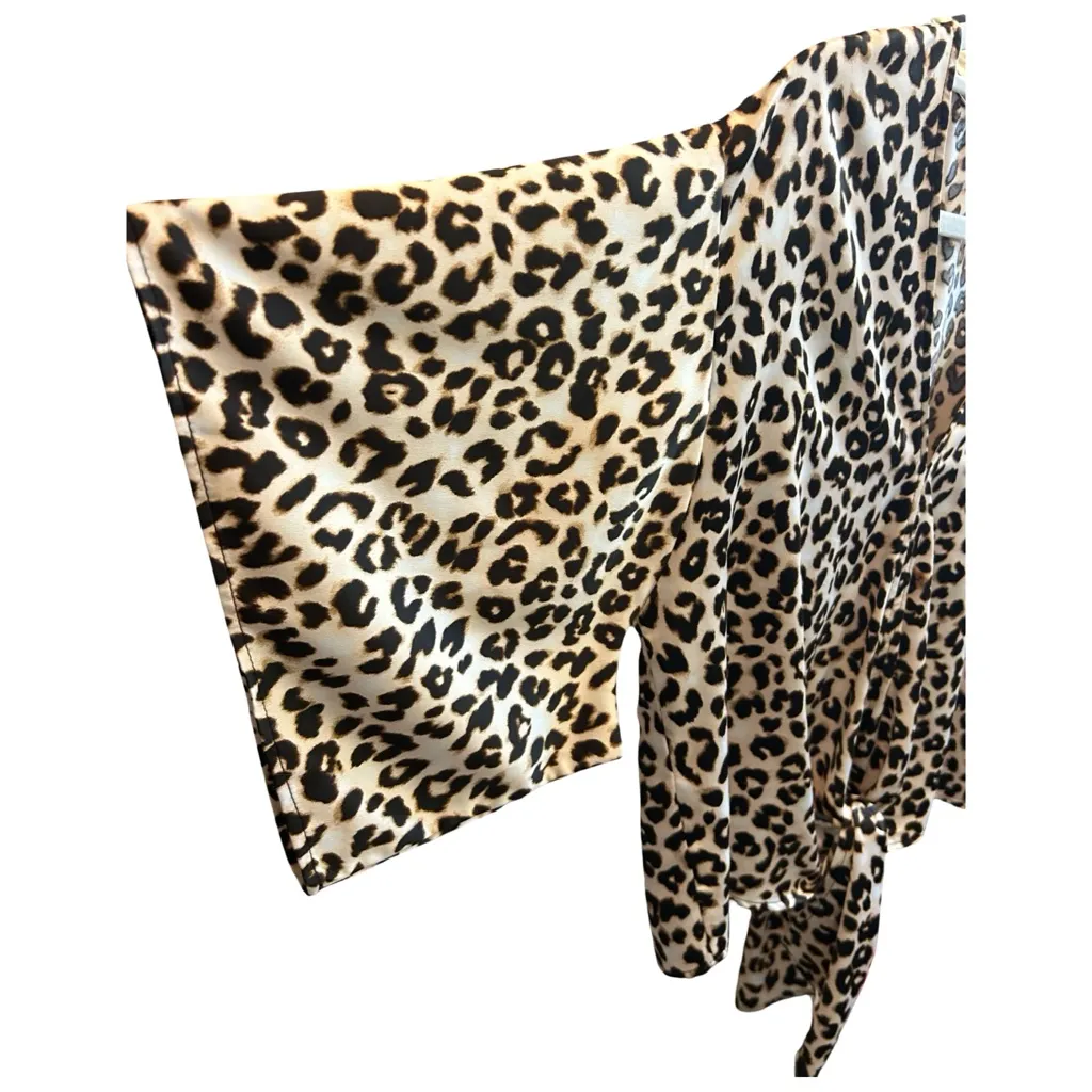 Leopard Silky Top – By Together + Collection | Women’s M 🐆 - Image 4