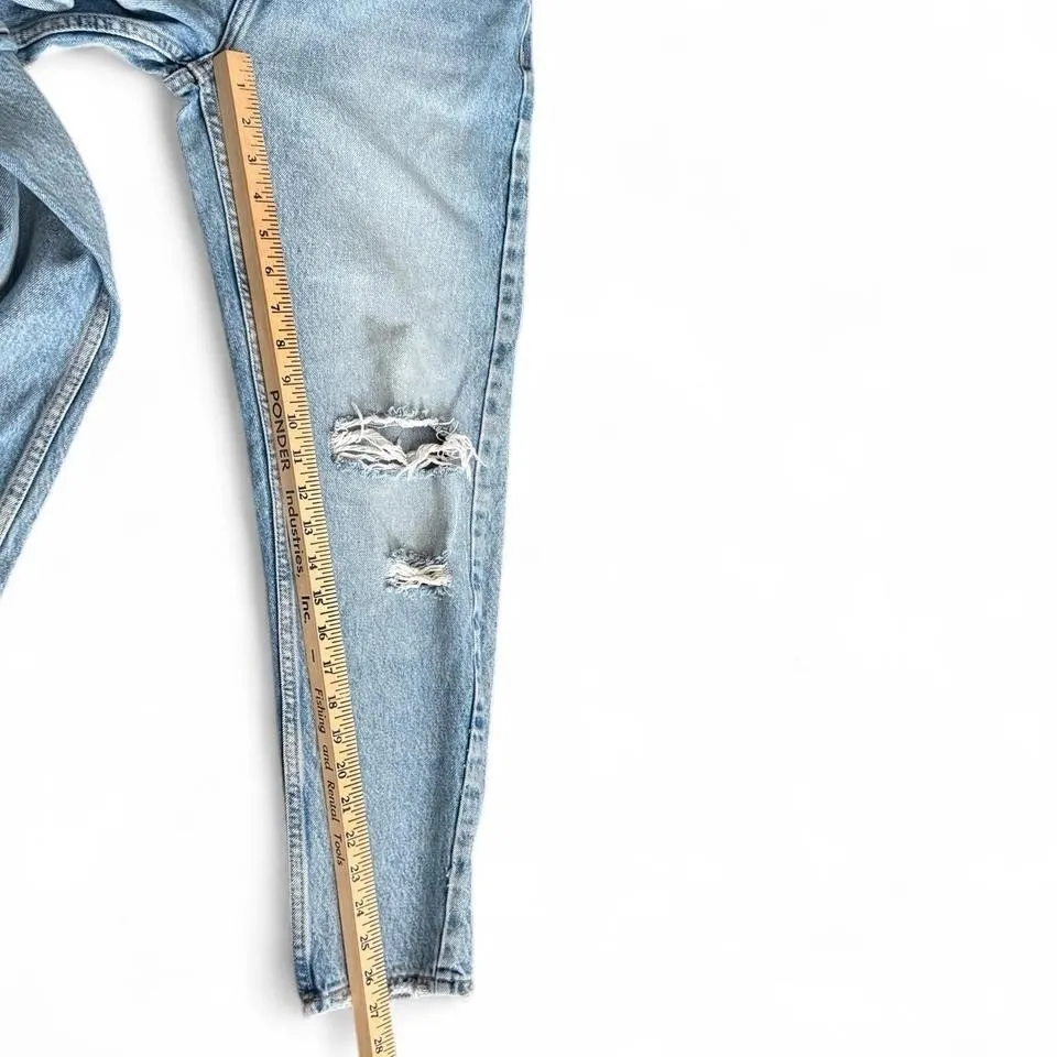 ZARA – Women's High Rise Distressed Mom Jeans – Size 6 - Image 5