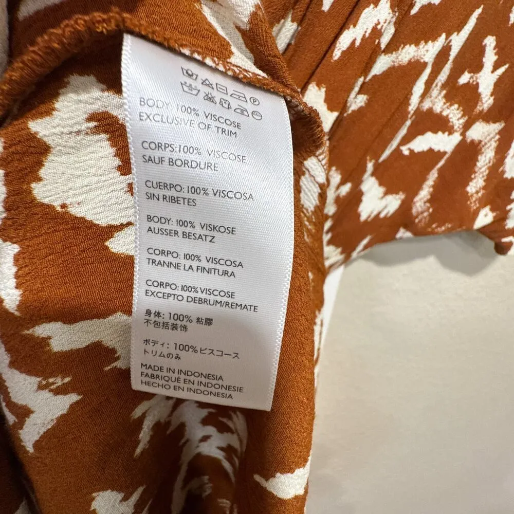 Cleobella Leona Wide Leg Jumpsuit Cedar Size Small - Image 9