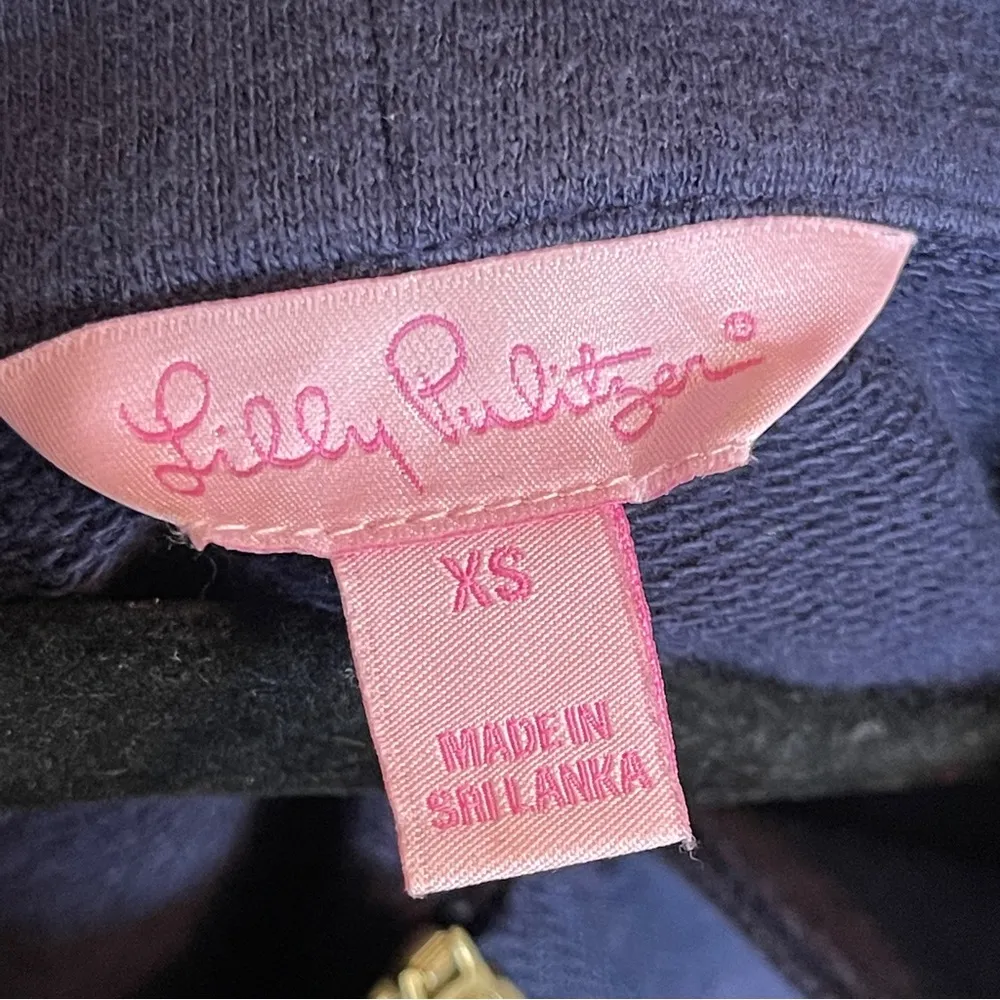 LILLY PULITZER | Blue Kangaroo Pocket Pullover Sz XS - Image 55