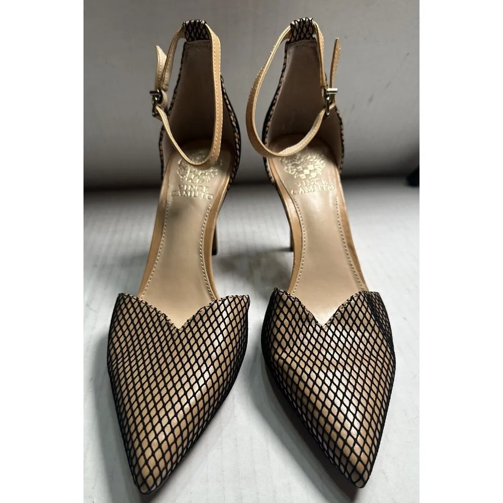 Vince Camuto‎ Women's Maveena Net Fabric in Black/Privacy Heels Size 8.5 - Image 2