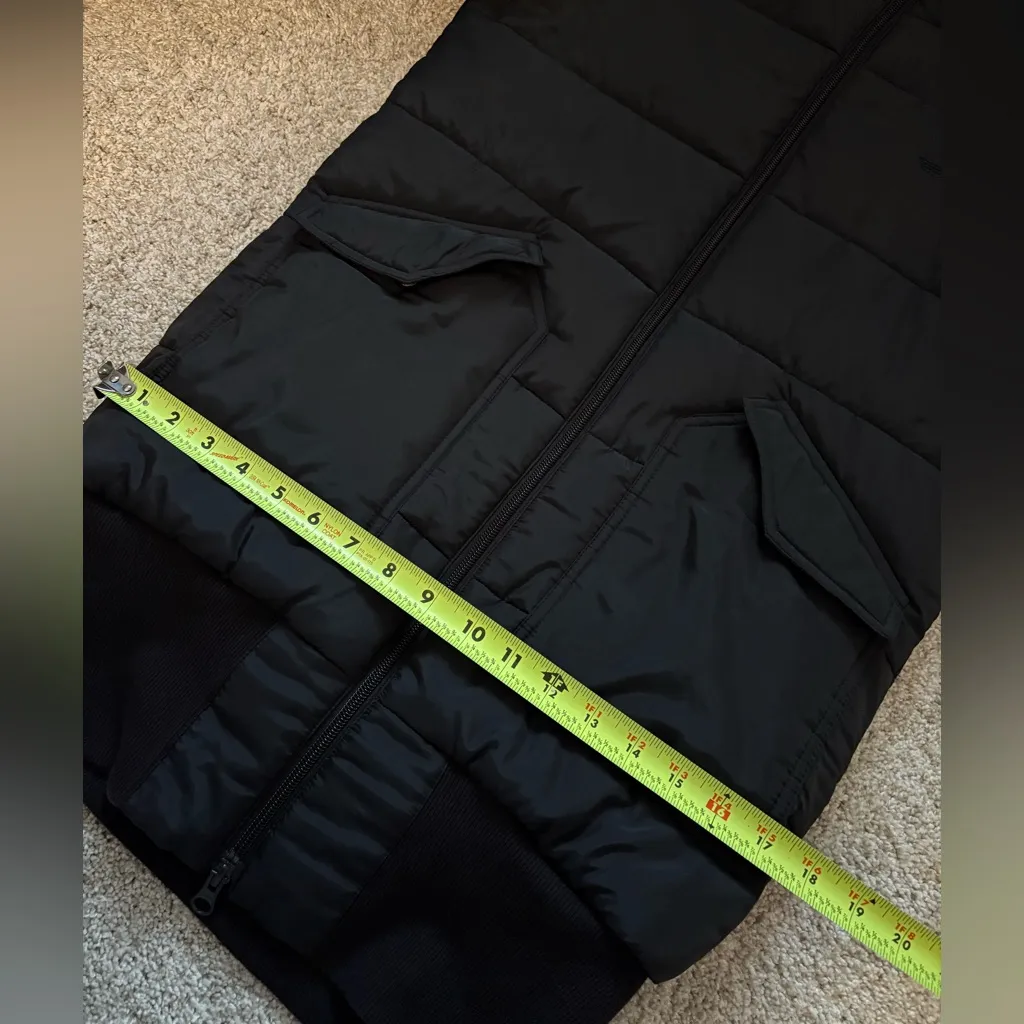 Adidas puffer hooded Jacket coat 40 years celebrating slim fit p2p 20” women M - Image 8