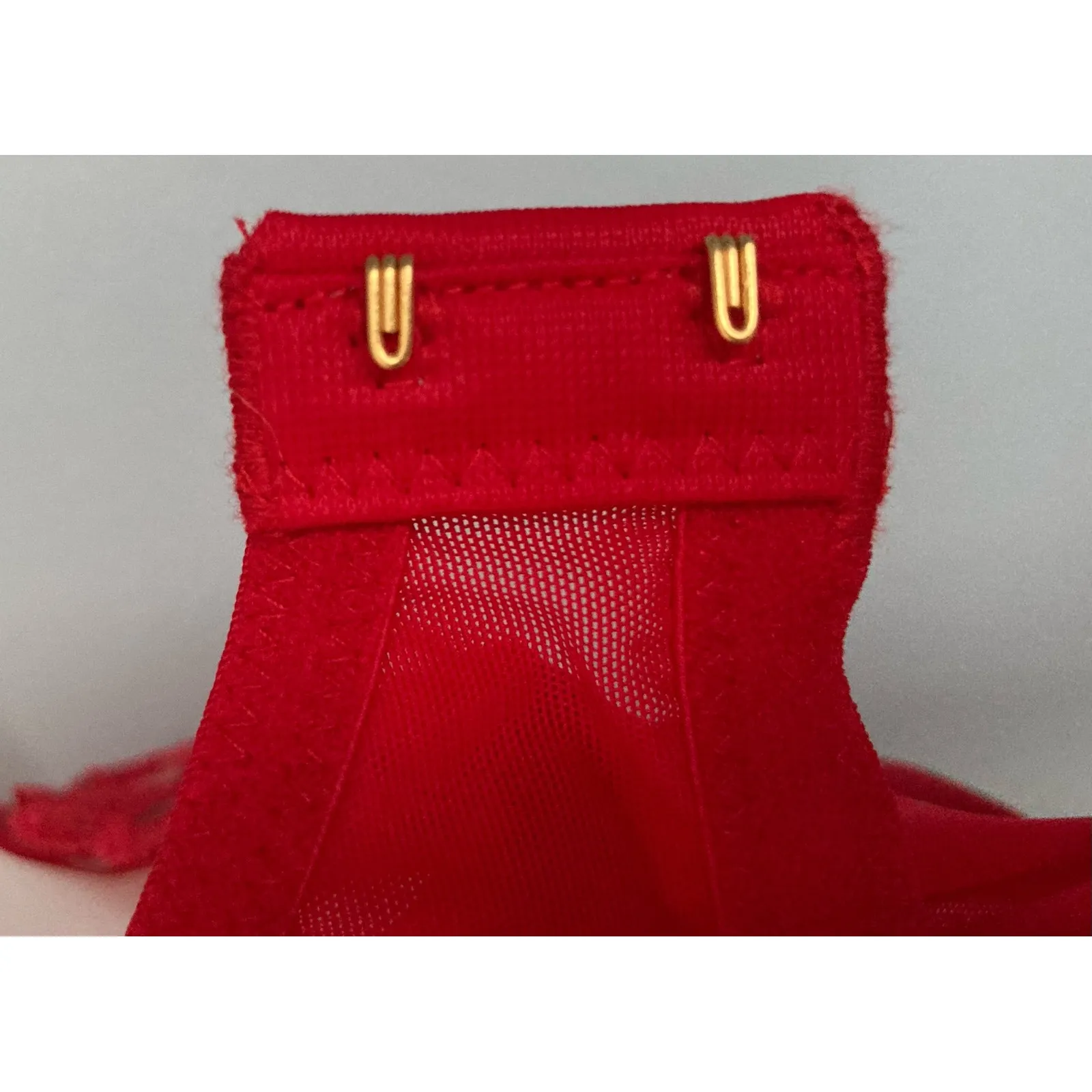 Victoria's Secret Dream Angels Bra 34DD Red Hearts Lace - Image 8