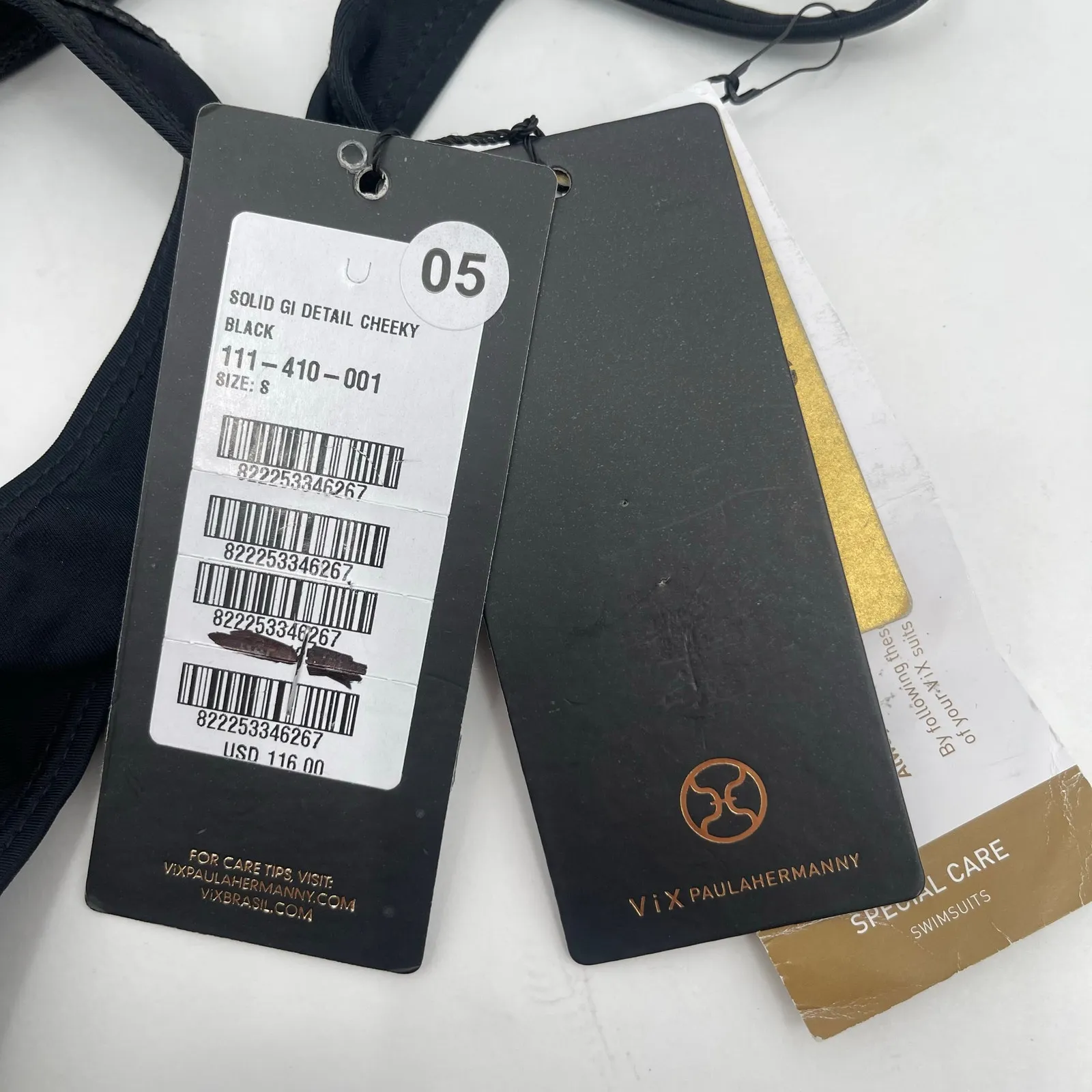 VIX Cheeky Swim Bottoms Small Black NWT Solid Paula Hermanny Resort Beach Vaca - Image 4