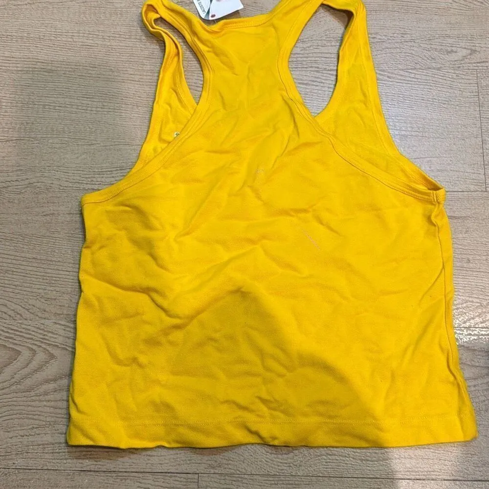 NWT Lacoste women’s yellow tank top size 40 / medium - Image 5