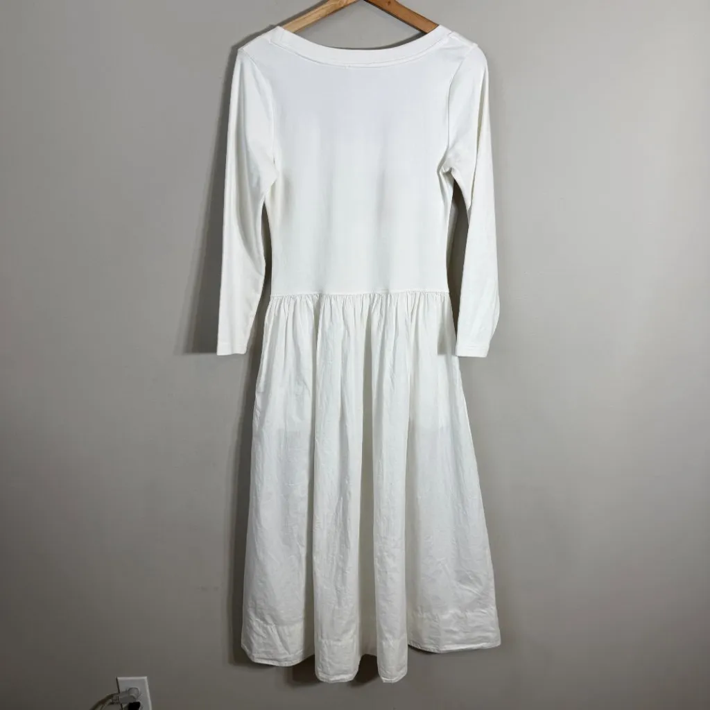 Free People Free-est Aelia Drop Waist Midi Dress Women's Small White Boho NWOT - Image 13