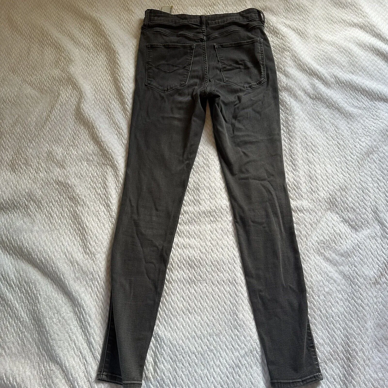 Abercrombie and Fitch Button Fly Super Skinny High Rise Jeans Size 8 - Image 5