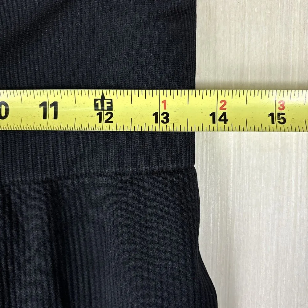 PINK Victoria Secret‎ Sz L Cool Comfy Leggings Black Red High Rise Stretchy - Image 5