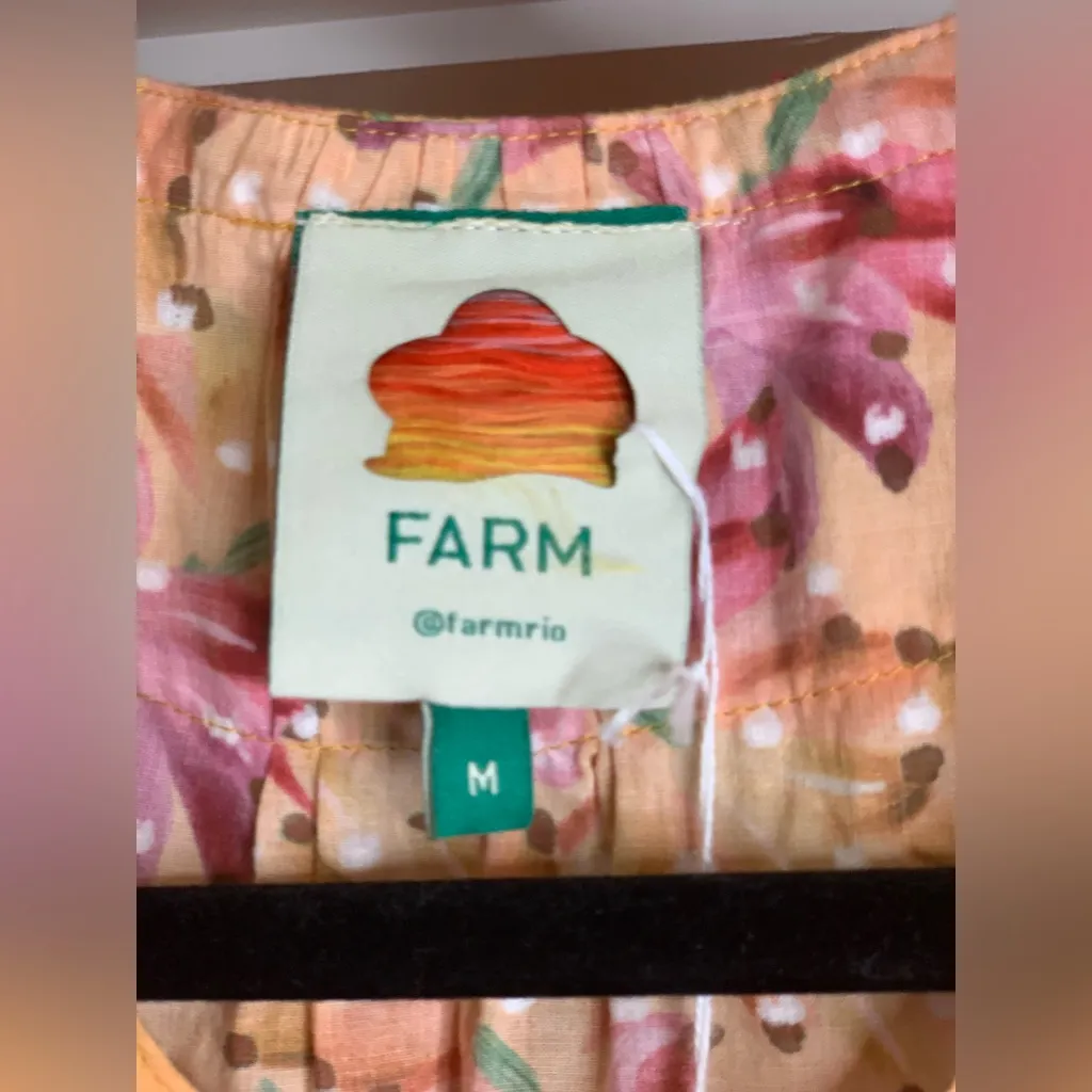 Farm Rio  Banana Sunshine Dress   Size-Medium - Image 4