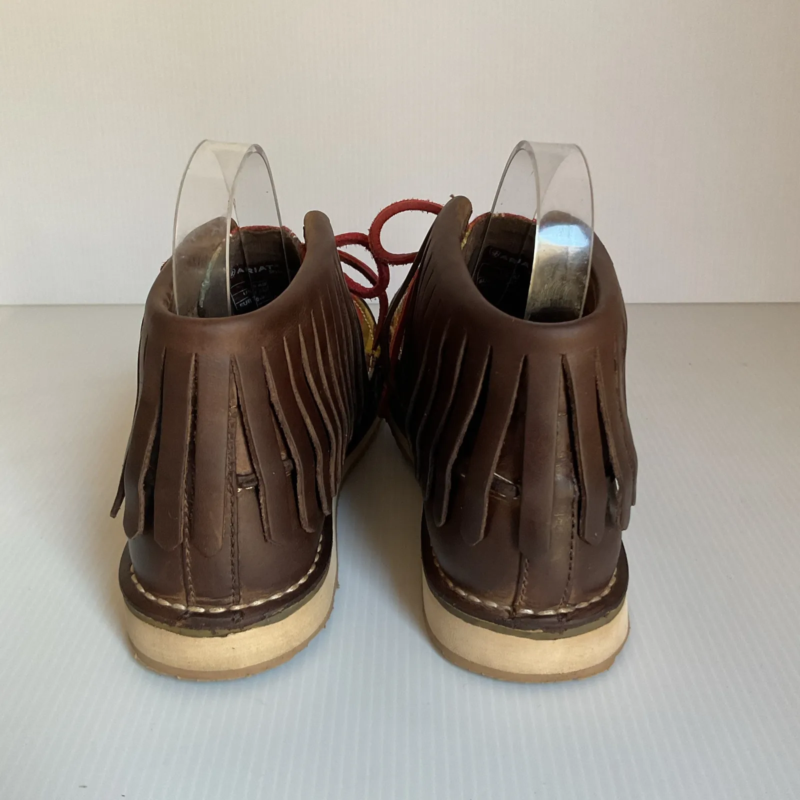 Ariat Fringe Leather Moccasin Boots • Western Boho • Multicolor • Women’s 6 - Image 6