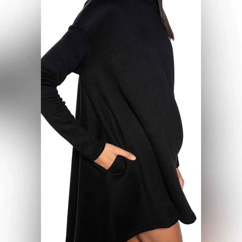 AKIRA LAINIE TURTLENECK HIGH LOW SWEATSHIRT DRESS - Image 10