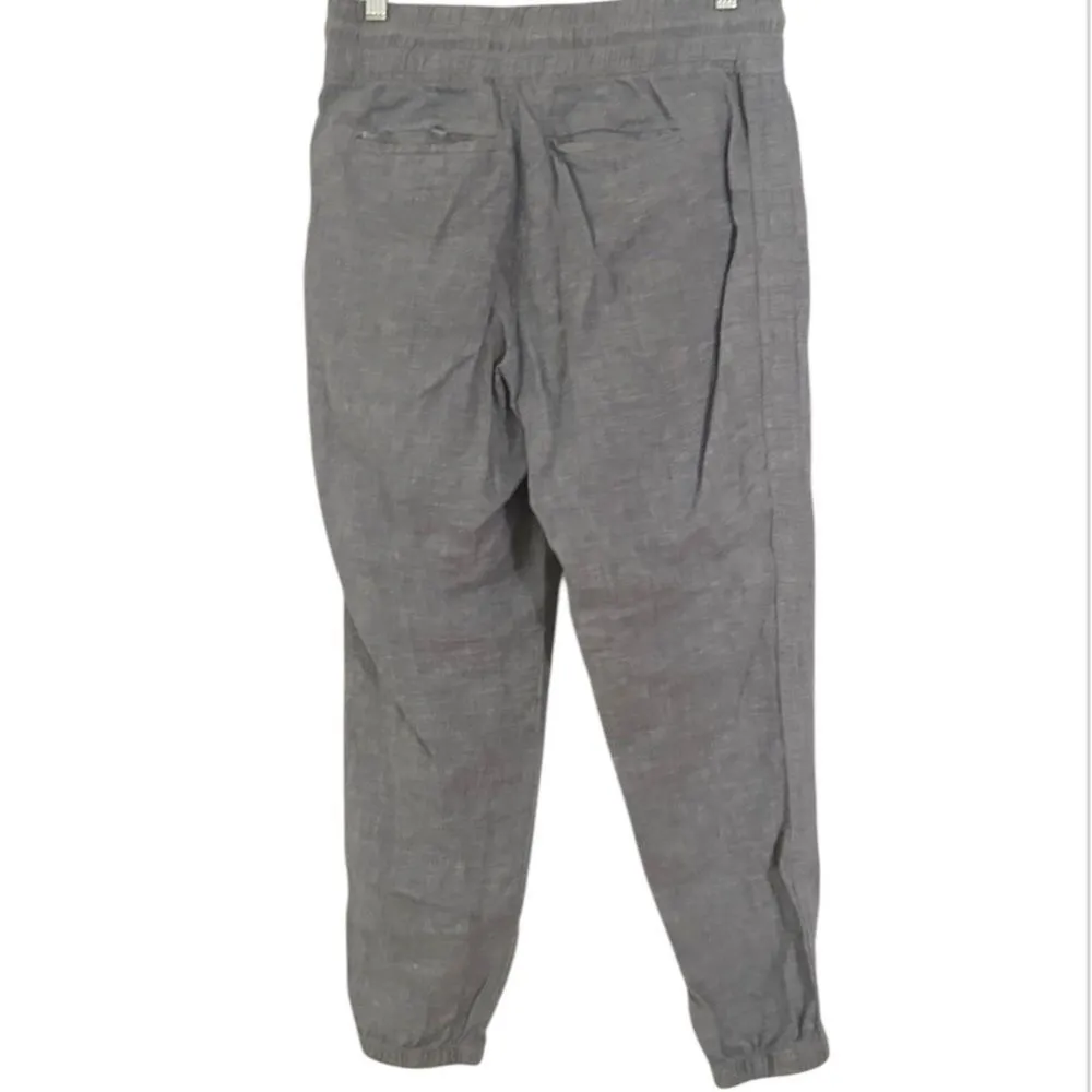 Athleta Blue Chambray Cabo Linen Jogger Pants Size 4 Style#: 530642 - Image 4