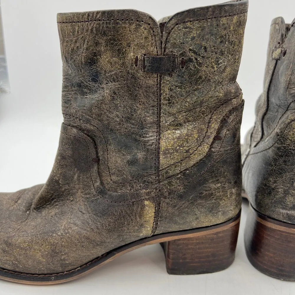 Diba West Haven Distressed Leather Boots Brown Size 9.5 - Image 4