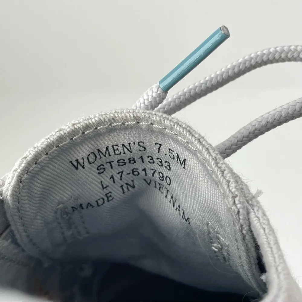 Sperry Crest Vibe Buoy Stripe Sneakers Grey Blue 7.5M - Image 14