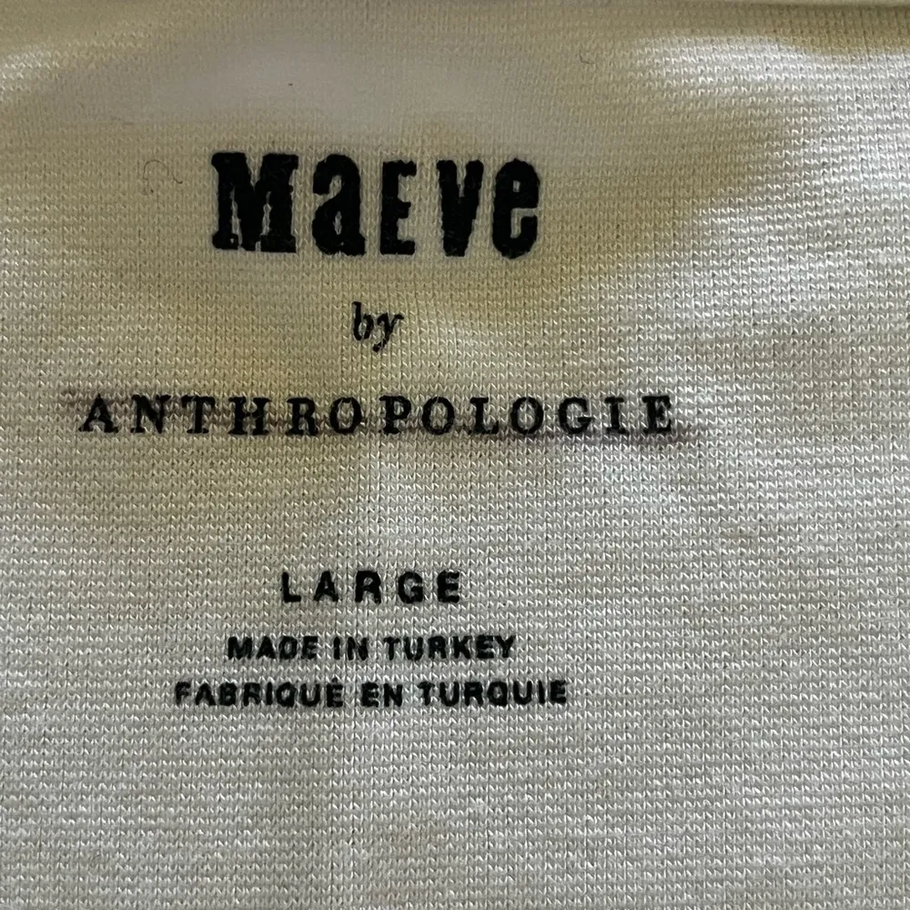 Anthropologie Green Off-Shoulder Crop Blouse - Image 2