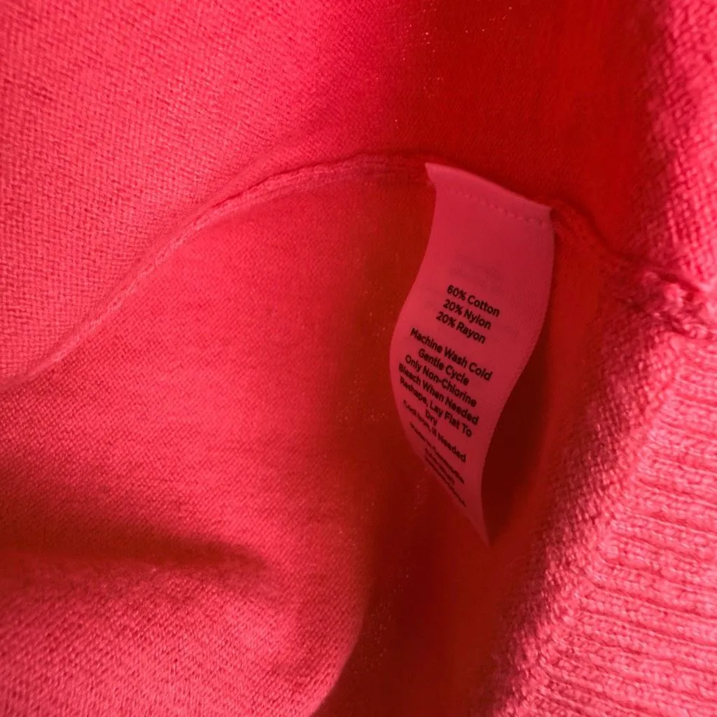 Talbots Women’s Large Red Cotton Blend Sweater - Image 3