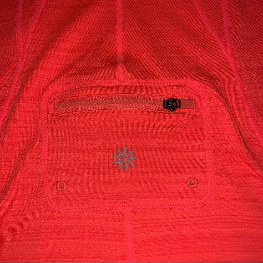 Athleta Pacifica Orange Contoured UPF+ Rashguard Size XS - Image 4