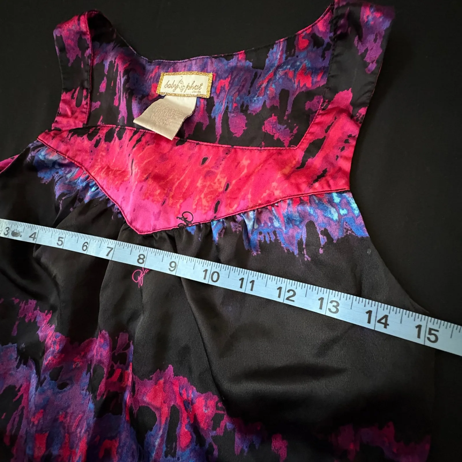 Baby Phat Dress Tie Dye Sleeveless Party Cocktail‎ Dress S Y2K Logo - Image 10