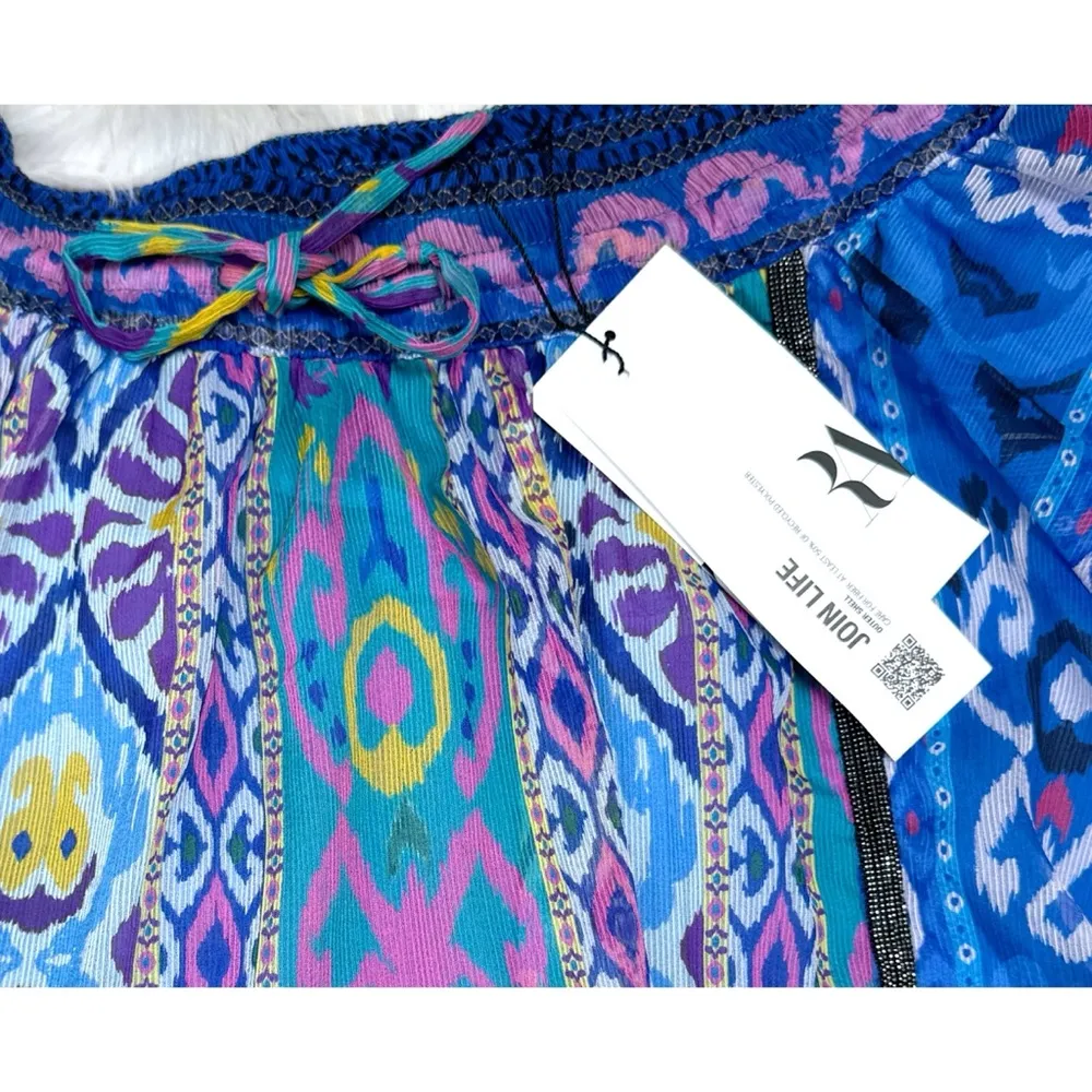 NWT Zara Beaded Asymmetrical Print Skirt - Image 11