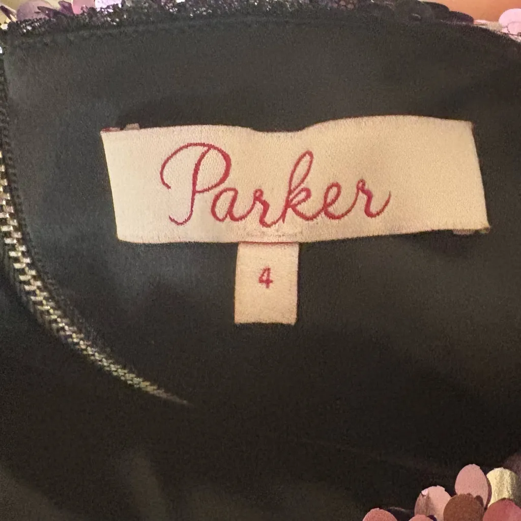 Parker Purple Sequin Dress Size‎ 4 - Image 6