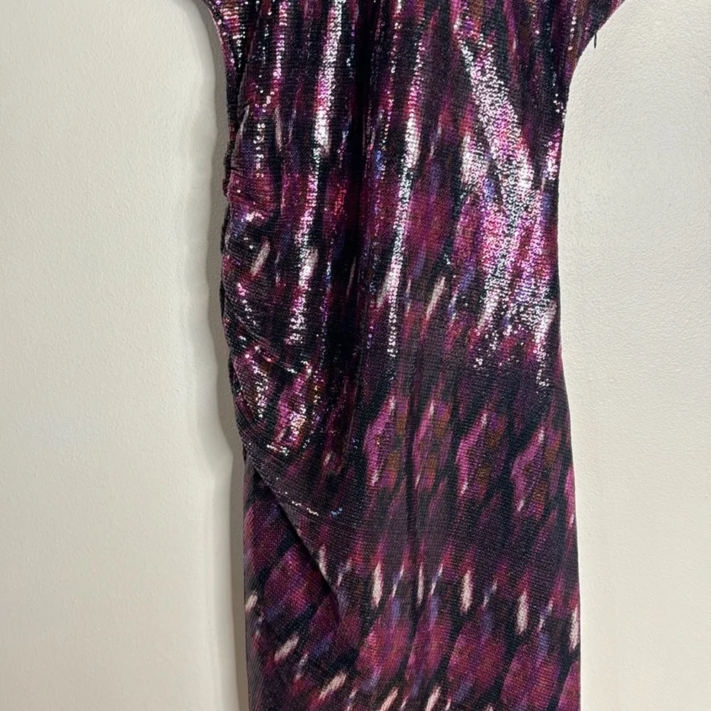 Misa Los Angeles Divia Dress in Fuchsia Ikat Sequin  size XS ladies - Image 6