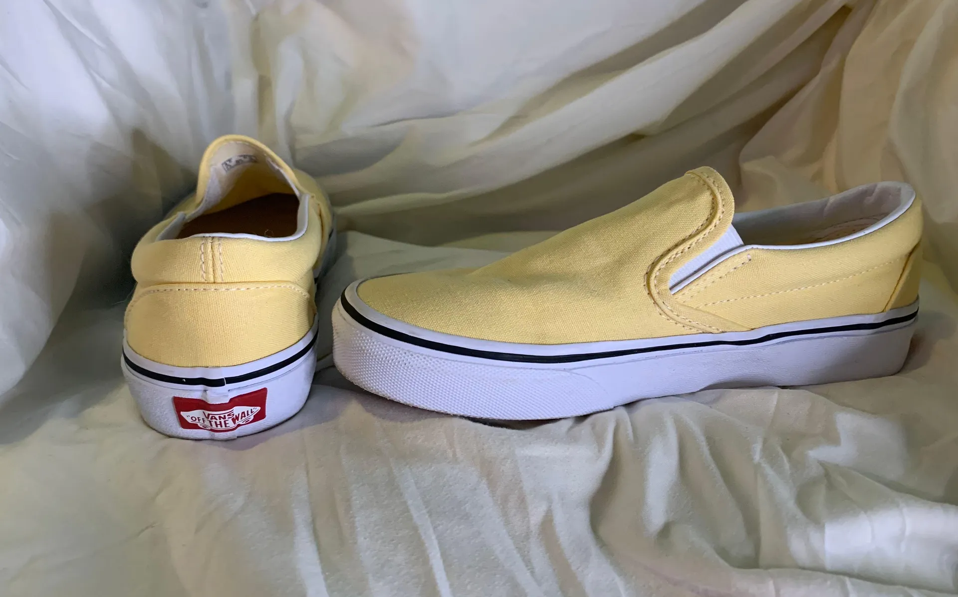 Vans Pastel Yellow Slip On - Image 2