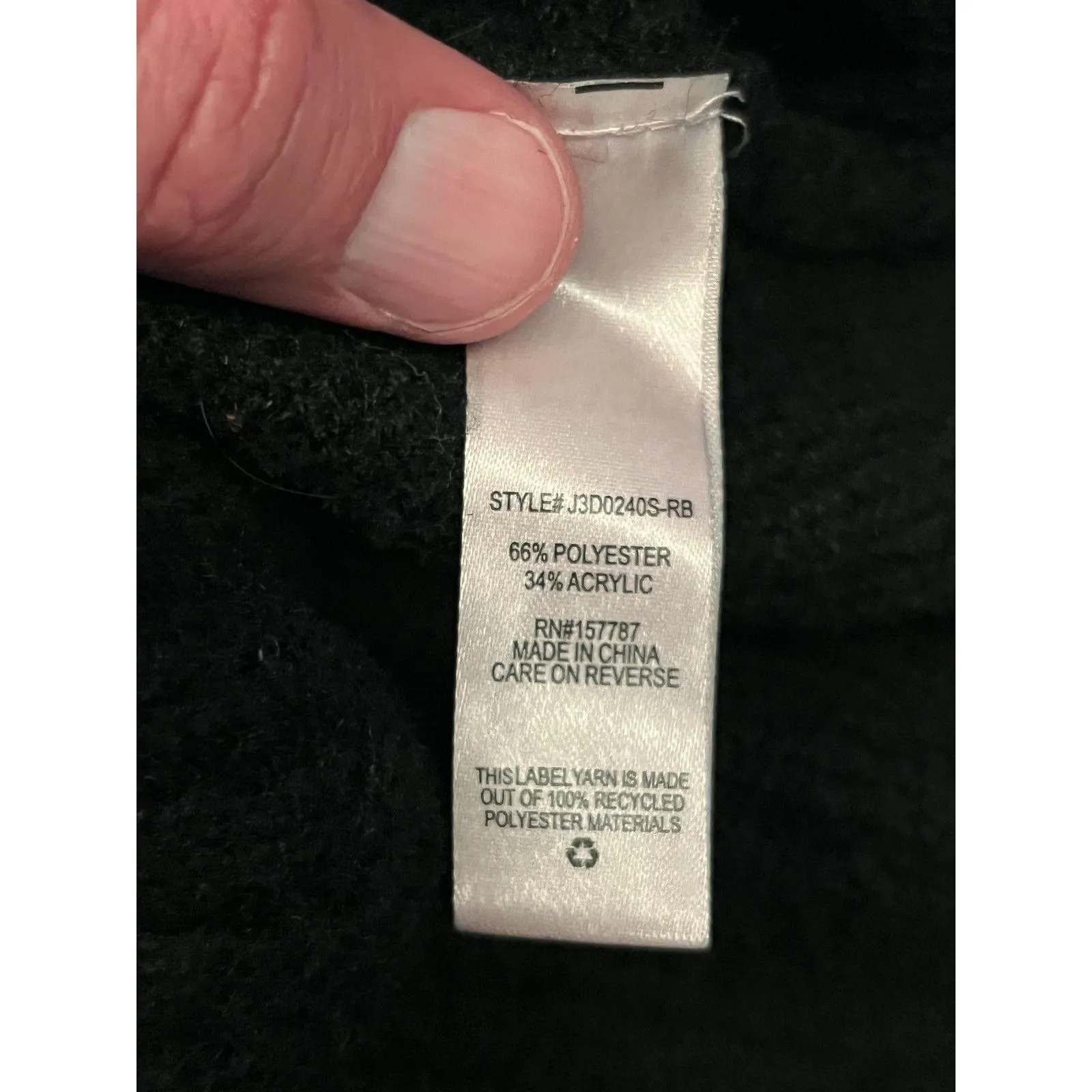 Love Always Sweater Dress Womens Large Black Cowl Neck Pullover Long Sleeve Soft - Image 10