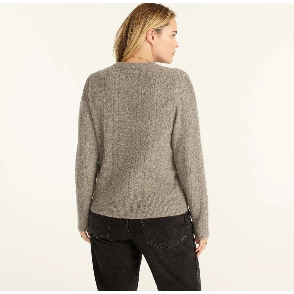J Crew Women’s Crewneck Sweater Cable - Image 6