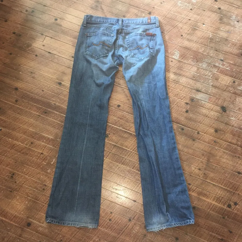 7 for all Mankind 28 western straight luxe jeans - Image 2