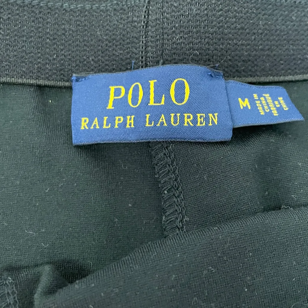 Polo Ralph Lauren womens black pull on pants with gold rope details size Medium - Image 2