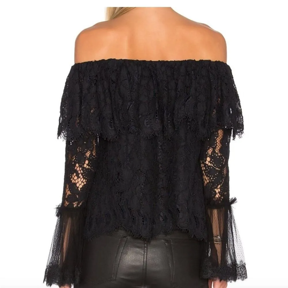 Alexis NEW Laurena Off the Shoulder Black Top Size XS - Image 3