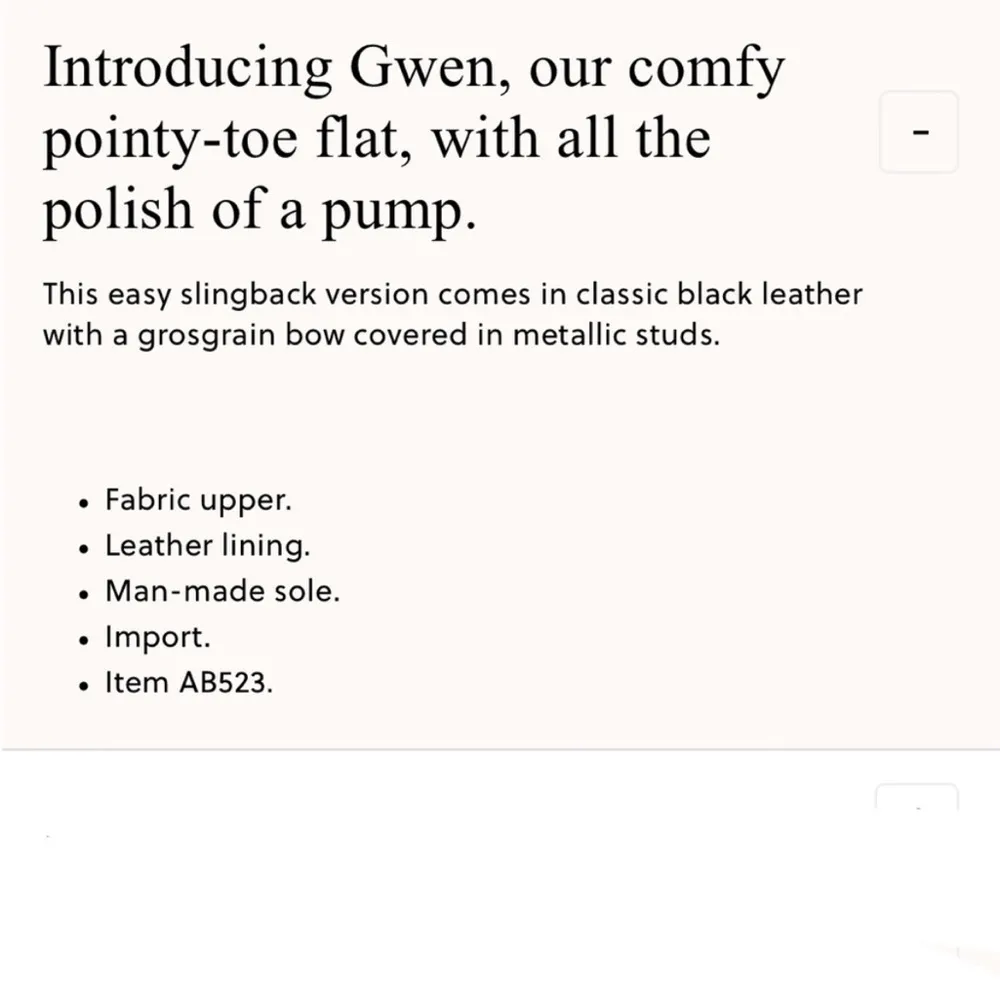 EUC J. Crew Leather Gwen Sling Back Gold
Studded Bow Flats Black Size 8 - Image 10