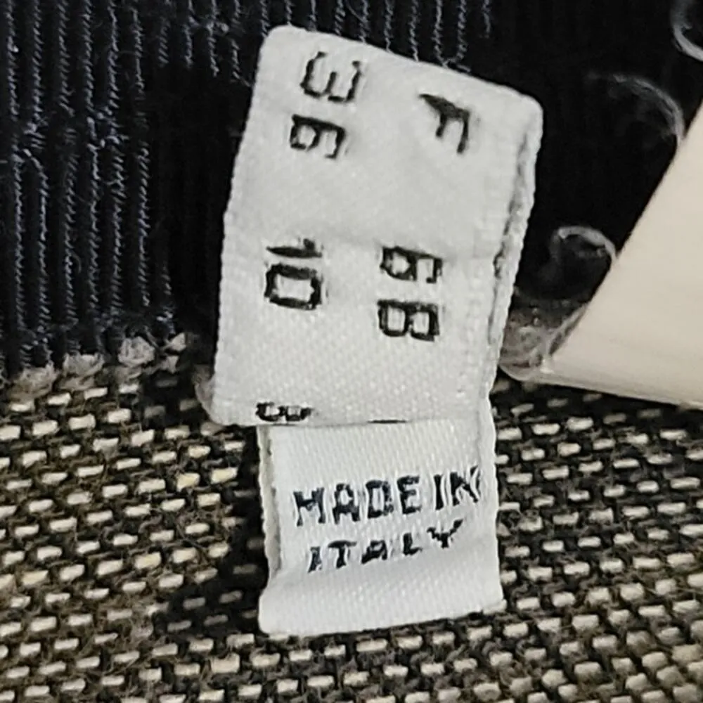 Vintage Emporio Armani Simin T Spa Denim Buckle Front Back Flaps Mini Skirt 6 - Image 7