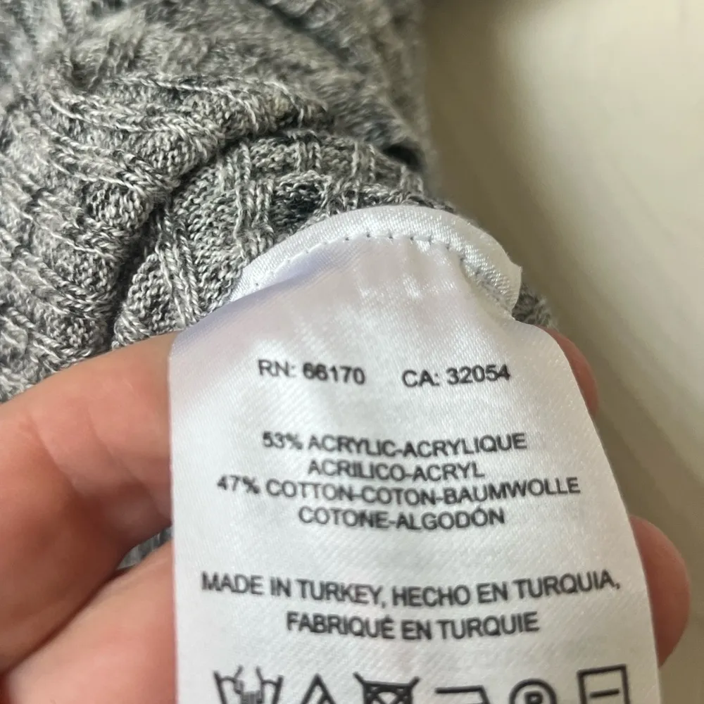 NWT Anthropologie Saturday Sunday grey ribbed v-neck button midi dress size S - Image 7