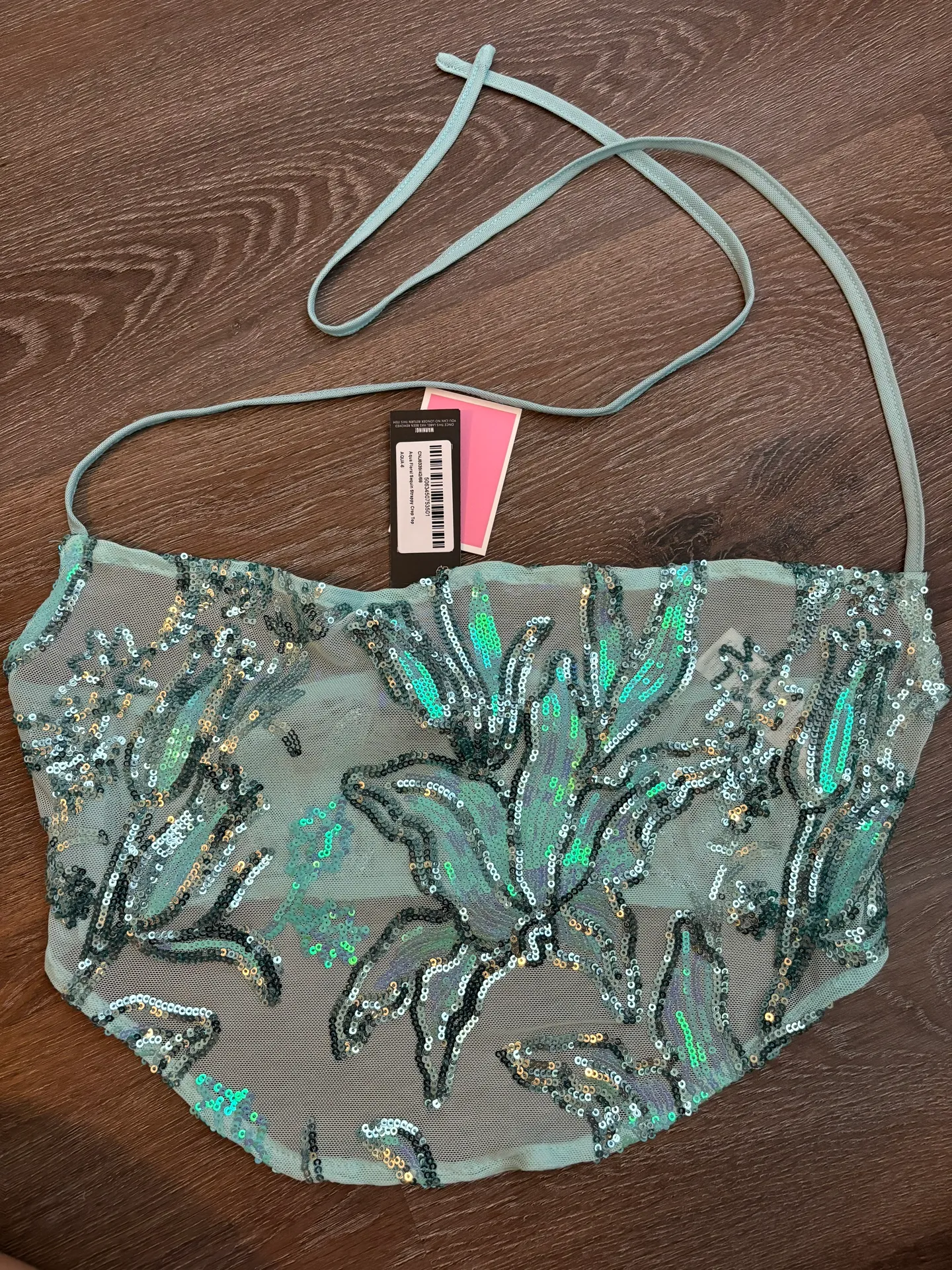 Blue Sequin Skirt Set - Image 4