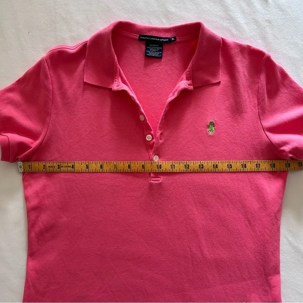 Ralph Lauren Sport | Pink Polo Shirt | 100% Cotton | Women’s Size XL - Image 7