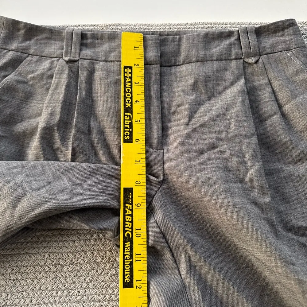 United Colors of Benetton Gray Low Rise Wide Leg Trouser Pants Size 44 US 8 - Image 10