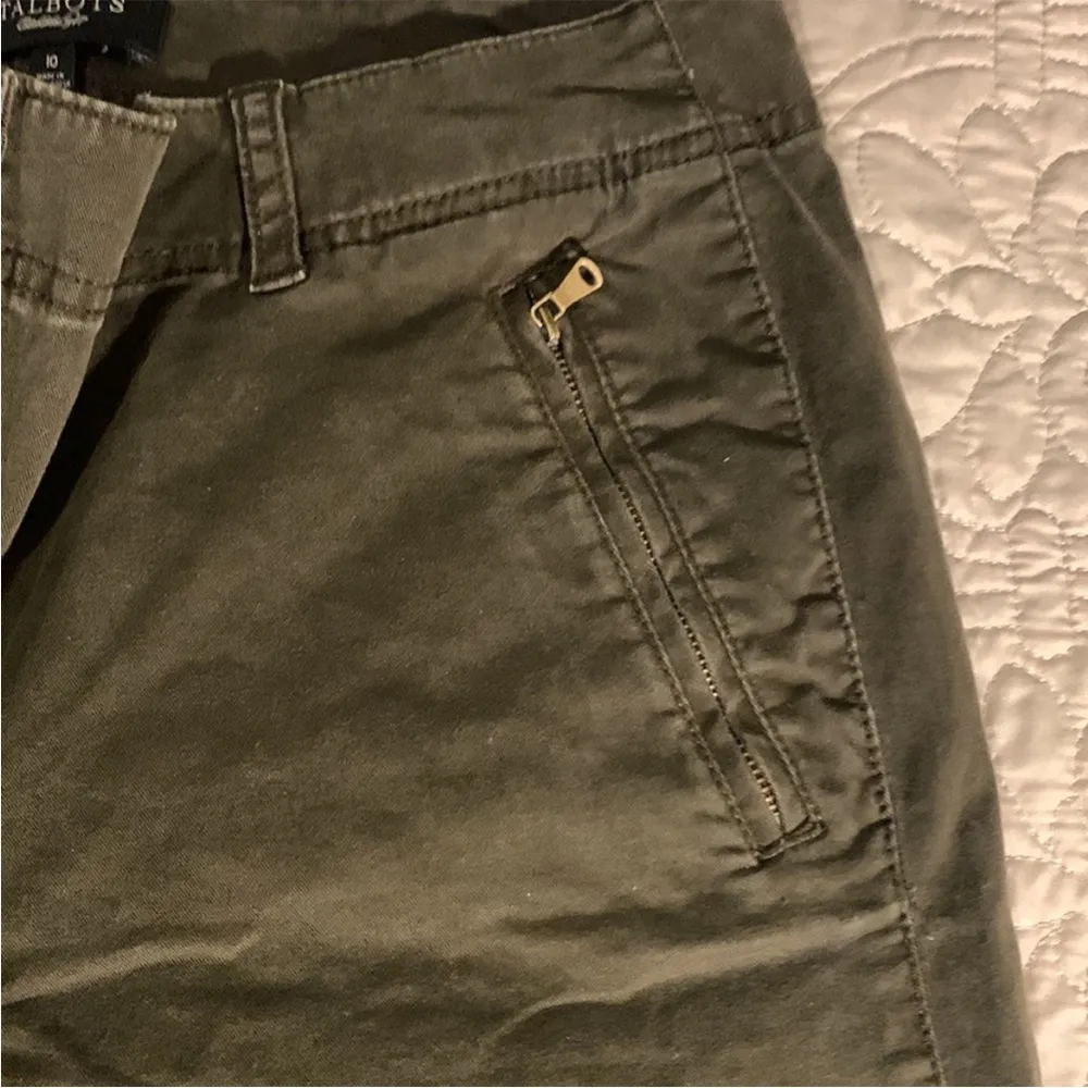 Talbots Olive green twill jeans - Image 2