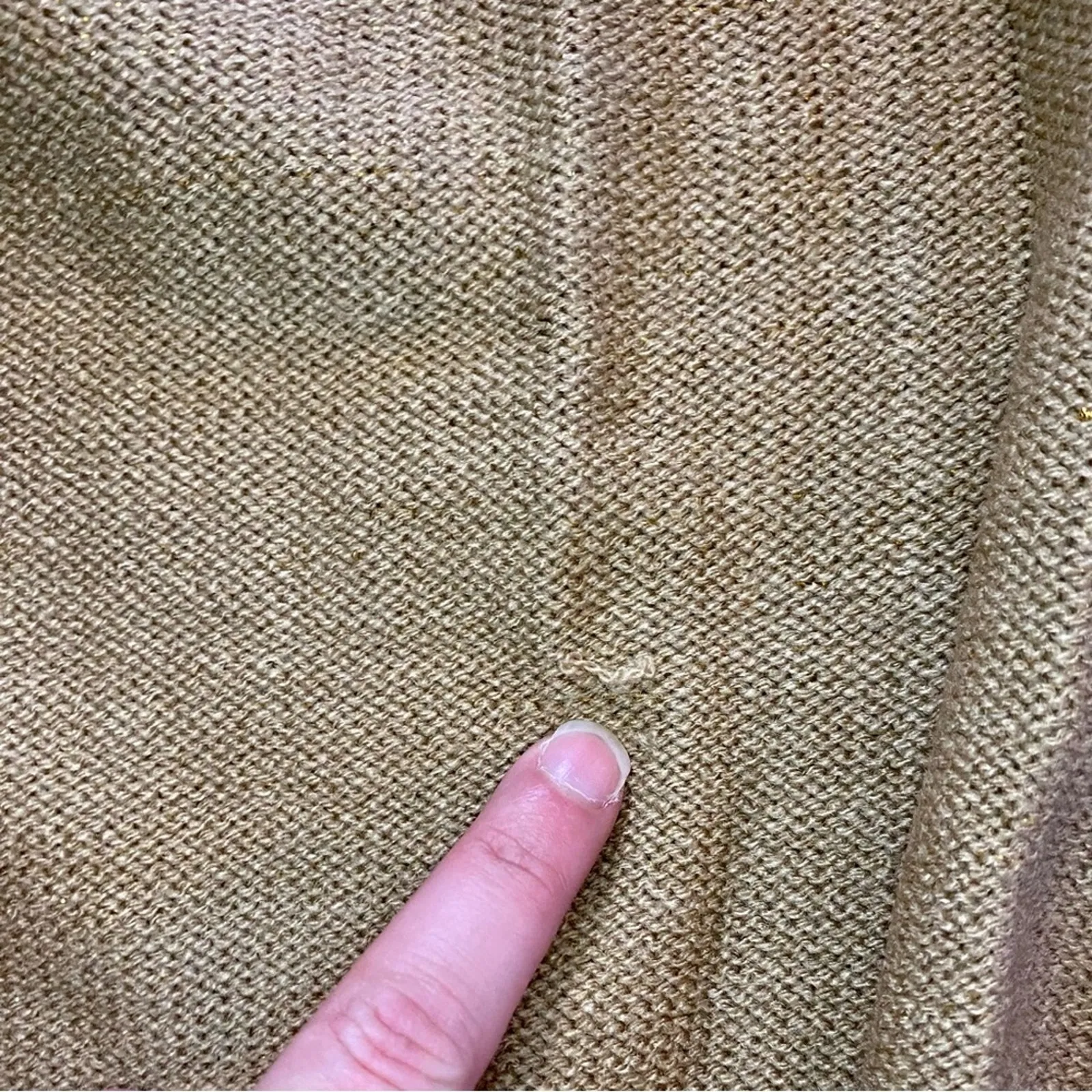 Willow Ridge Vintage Metallic Gold Shirt Cardigan Set Womens Medium - Image 15