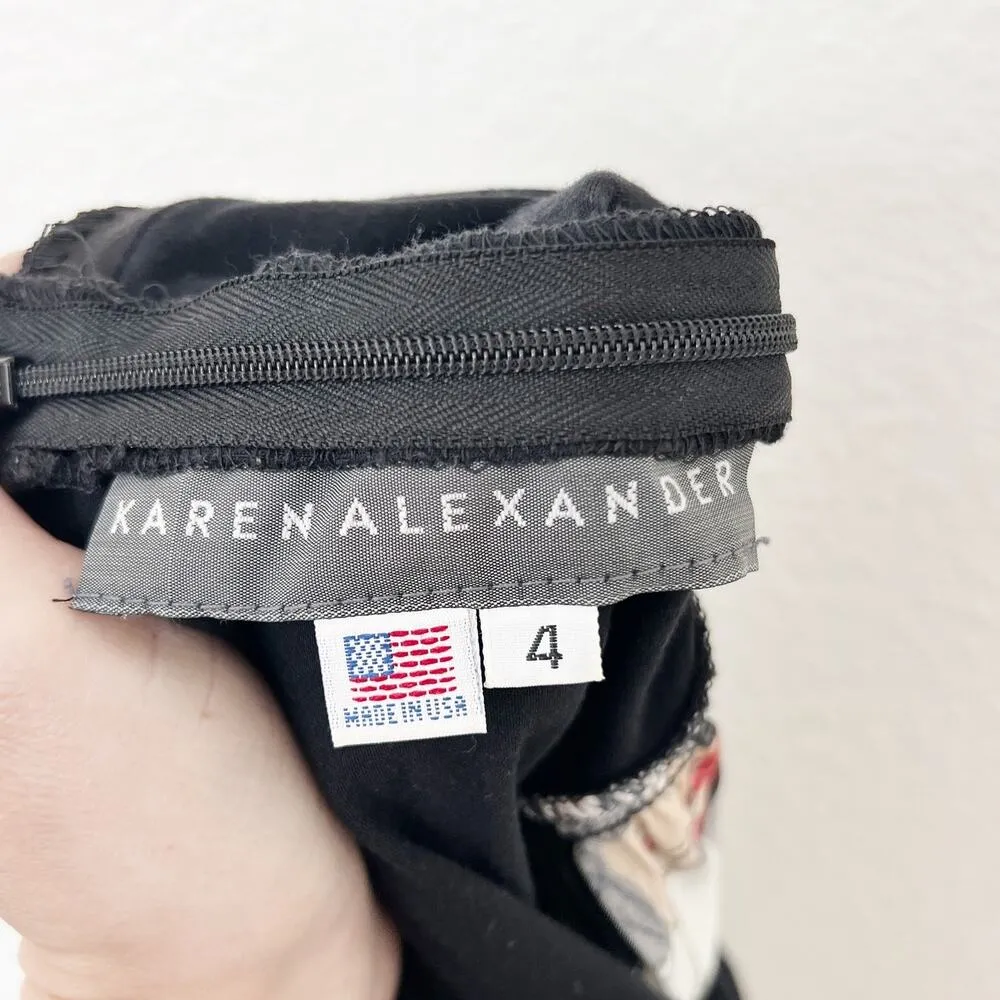 [Vintage] 90s Karen Alexander Black Plaid Wide Leg Scoop Neck Jumpsuit Size 4 - Image 11