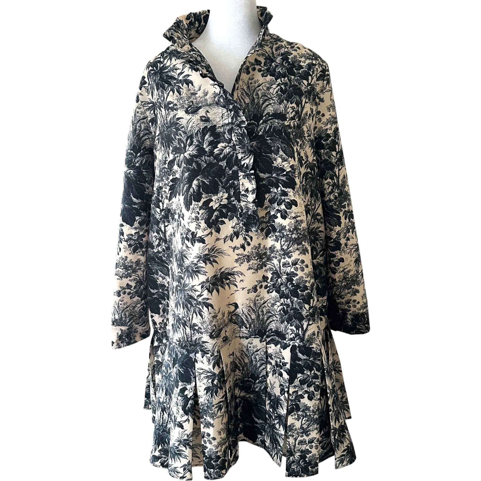 Tuckernuck Noir Cypress Toile Tate Dress Size L New without Tags Blue Size L - Image 2