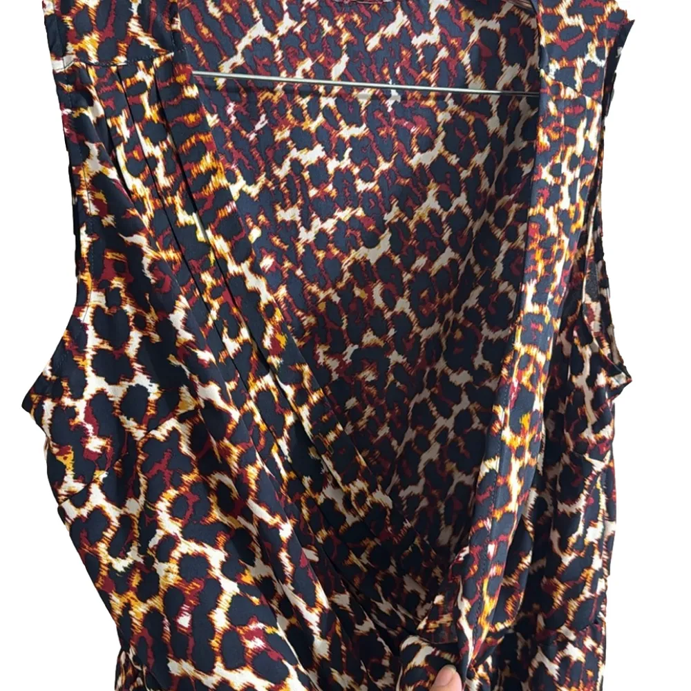 Merona Sleeveless Animal Print Wrap-style Blouse - Image 3