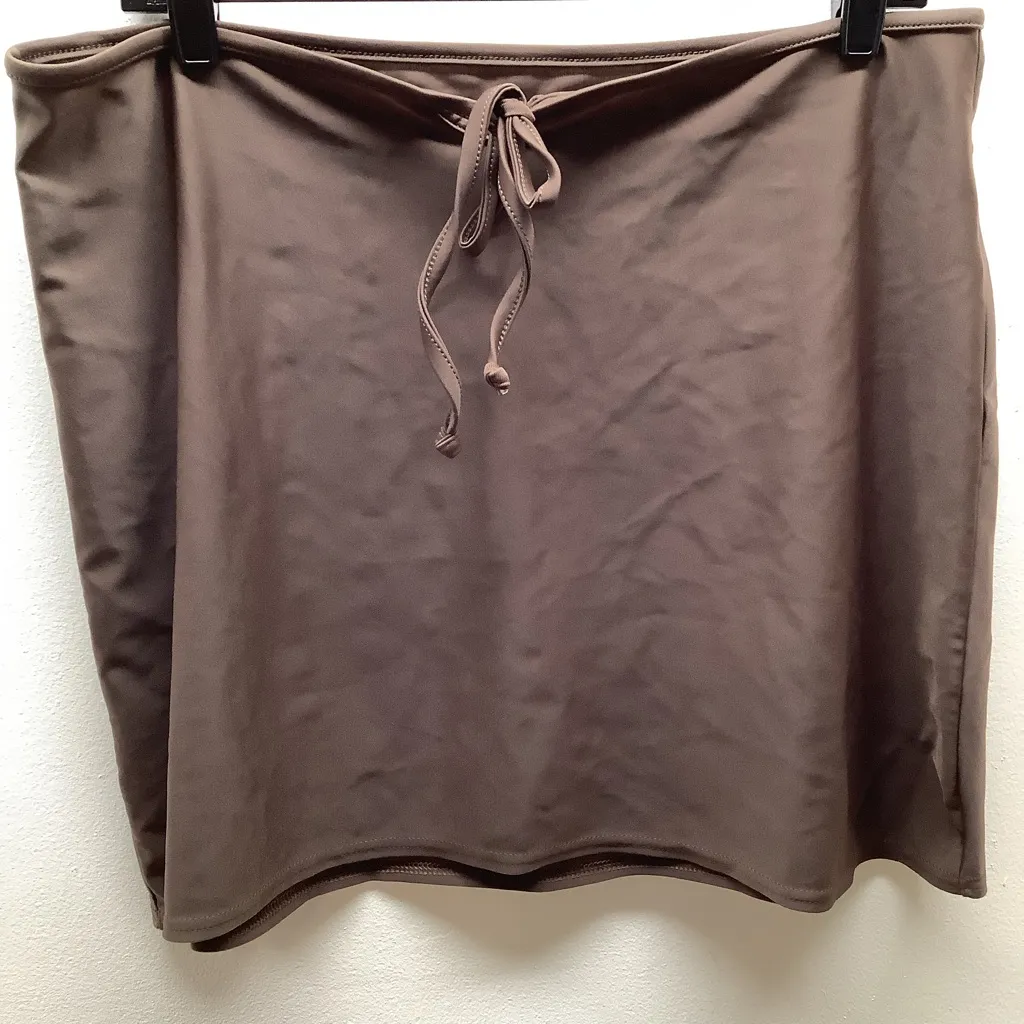 Zuliana Size XL Brown Spandex Mini Skirt. New With Tags - Image 2